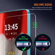 For Samsung Galaxy S24 FE 5G ENKAY 9H Big Arc Edge High Aluminum-silicon Tempered Glass Film