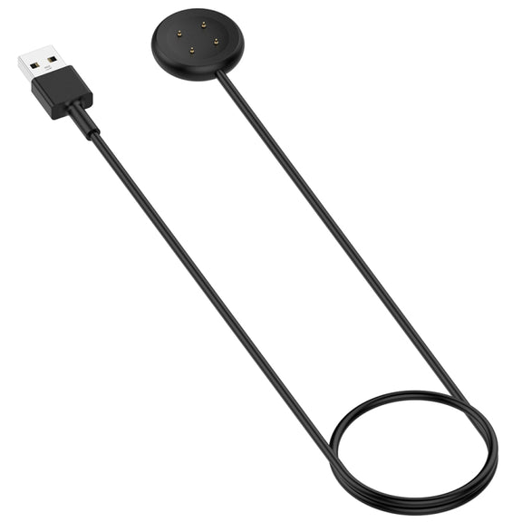 For Fitbit Ace LTE USB-A Interface Smart Watch Magnetic Charging Cable(Black)