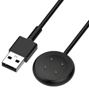 For Fitbit Ace LTE USB-A Interface Smart Watch Magnetic Charging Cable(Black)
