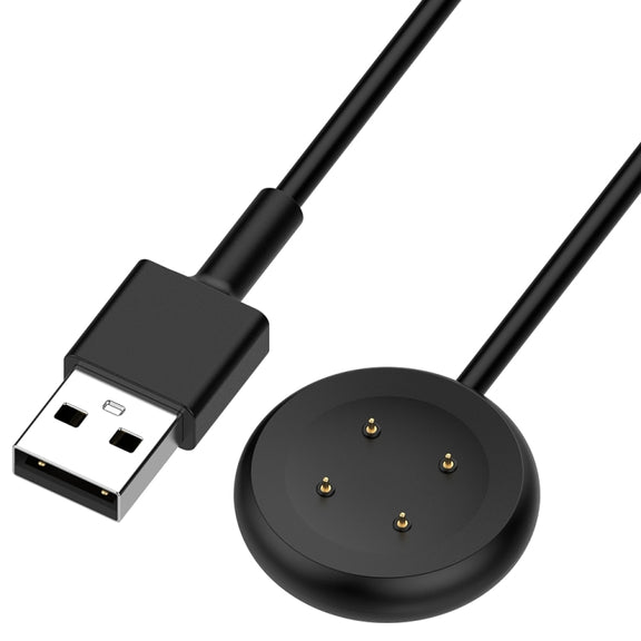 For Fitbit Ace LTE USB-A Interface Smart Watch Magnetic Charging Cable(Black)