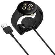 For Fitbit Ace LTE USB-A Interface Smart Watch Magnetic Charging Cable(Black)
