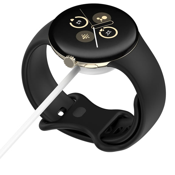 For Fitbit Ace LTE USB-A Interface Smart Watch Magnetic Charging Cable(White)