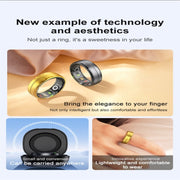R06 SIZE 11 Smart Ring, Support Heart Rate / Blood Oxygen / Sleep Monitoring / Multiple Sports Modes(Gold)
