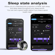 R06 SIZE 11 Smart Ring, Support Heart Rate / Blood Oxygen / Sleep Monitoring / Multiple Sports Modes(Gold)