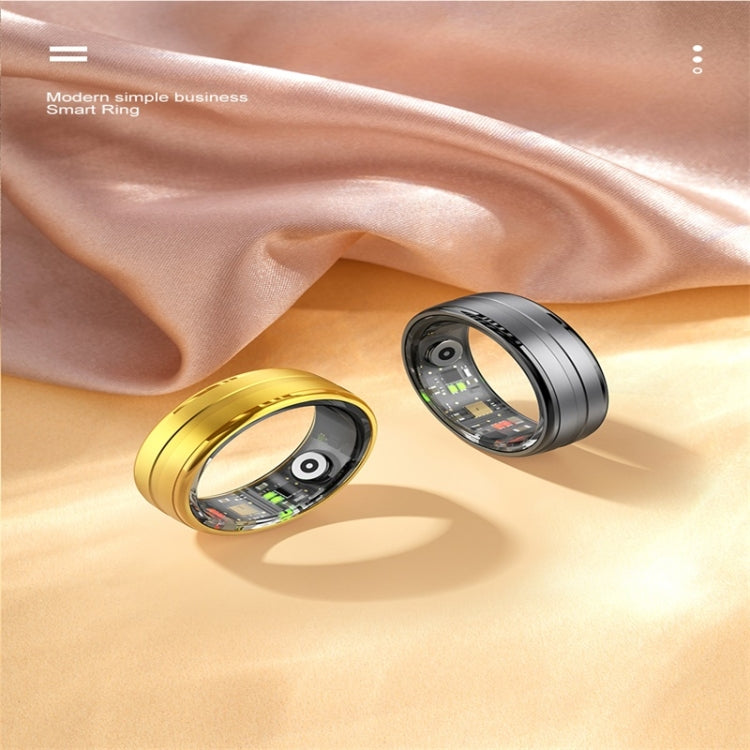 R06 SIZE 11 Smart Ring, Support Heart Rate / Blood Oxygen / Sleep Monitoring / Multiple Sports Modes(Gold)