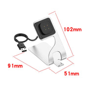 For  Fitbit Ace LTE Aluminum Alloy Metal Bracket Watch Charger, Length: 1.5m(Gray)