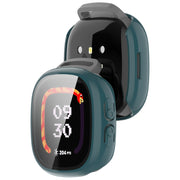 For Fitbit Ace LTE  PC + Tempered Glass Film Integrated Watch Protective Case(Pine Green)