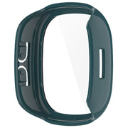 For Fitbit Ace LTE  PC + Tempered Glass Film Integrated Watch Protective Case(Pine Green)