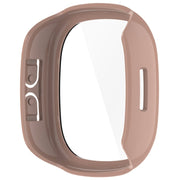 For Fitbit Ace LTE  PC + Tempered Glass Film Integrated Watch Protective Case(Sakura Pink)