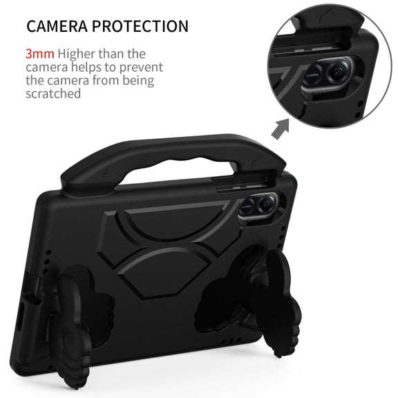For Honor Pad X8 Pro 11.2 2023 Children EVA Shockproof Tablet Case with Thumb Bracket(Black)
