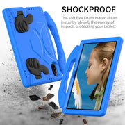 For Honor Pad X8 Pro 11.2 2023 Children EVA Shockproof Tablet Case with Thumb Bracket(Blue)