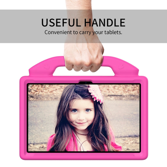 For Honor Pad X8 Pro 11.2 2023 Children EVA Shockproof Tablet Case with Thumb Bracket(RoseRed)