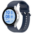 For Samsung Galaxy Watch7 40 / 44mm Solid Color Silver Buckle Quick Release Silicone Watch Band(Midnight Blue) - free shipping - PMC TechLife - Order now!