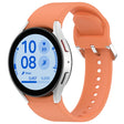 For Samsung Galaxy Watch FE 40mm Solid Color Silver Buckle Quick Release Silicone Watch Band(Orange) - free shipping - PMC TechLife - Order now!