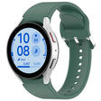 For Samsung Galaxy Watch FE 40mm Solid Color Silver Buckle Quick Release Silicone Watch Band(Dark Green) - free shipping - PMC TechLife - Order now!