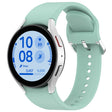 For Samsung Galaxy Watch FE 40mm Solid Color Silver Buckle Quick Release Silicone Watch Band(Light Green) - free shipping - PMC TechLife - Order now!