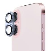 For iPhone 16 / 16 Plus ENKAY Aluminium Alloy Tempered Glass Lens Cover Film(Sierra Blue)