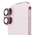For iPhone 16 / 16 Plus ENKAY Anti-reflection Camera Lens Aluminium Alloy Tempered Glass Film(Pink) - iPhone 16 Plus Tempered Glass by ENKAY | Online Shopping South Africa | PMC TechLife | Buy Now Pay Later Mobicred