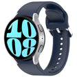 For Samsung Galaxy Watch 6 40mm Solid Color Silver Buckle Quick Release Silicone Watch Band(Midnight Blue) - free shipping - PMC TechLife - Order now!
