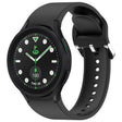 For Samsung Galaxy watch 5 Pro Golf Edition Solid Color Silver Buckle Quick Release Silicone Watch Band(Black) - free shipping - PMC TechLife - Order now!