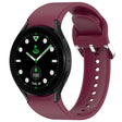 For Samsung Galaxy watch 5 Golf Edition Solid Color Silver Buckle Quick Release Silicone Watch Band(Wine Red) - free shipping - PMC TechLife - Order now!