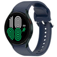 For Samsung Galaxy Watch 4 44mm Solid Color Silver Buckle Quick Release Silicone Watch Band(Midnight Blue) - free shipping - PMC TechLife - Order now!