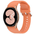 For Samsung Galaxy Watch 4 40mm Solid Color Silver Buckle Quick Release Silicone Watch Band(Orange) - free shipping - PMC TechLife - Order now!