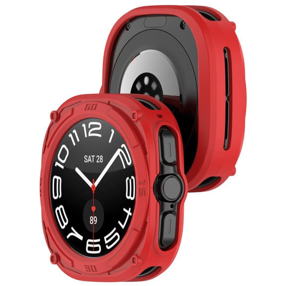 For Samsung Galaxy Watch Ultra 47mm Armored TPU Watch Protective Case(Red)