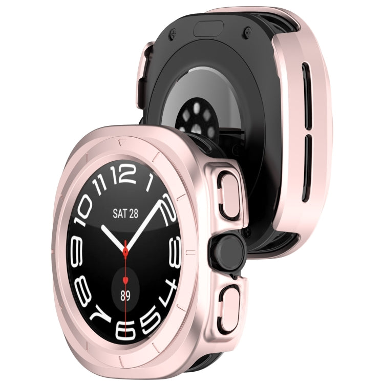 For Samsung Galaxy Watch Ultra 47mm Half Coverage Hollowed PC Watch Protective Case(Pink)