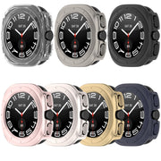 For Samsung Galaxy Watch Ultra 47mm Half Coverage Hollowed PC Watch Protective Case(Champagne)