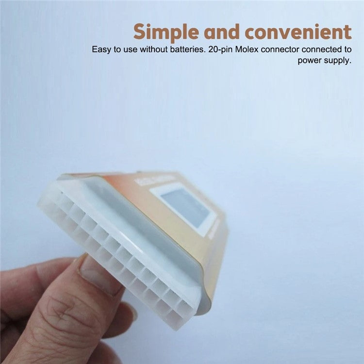 YNS-05 Desktop Computer Power Testing Tool Aluminum Alloy LCD Display ATX Power Tester - Others by PMC Jewellery | Online Shopping South Africa | PMC Jewellery | Buy Now Pay Later Mobicred