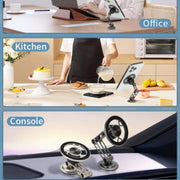 G188 Aluminum Alloy Adjustable Cellphone Stand Car Dashboard Magnetic Phone Holder(Grey)