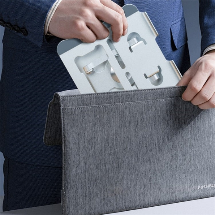 G69 Heat Dissipation Rotatable Notebook Desktop Stand Aluminum Alloy Foldable Laptop Bracket(Grey) - Laptop Stand by PMC Jewellery | Online Shopping South Africa | PMC Jewellery | Buy Now Pay Later Mobicred