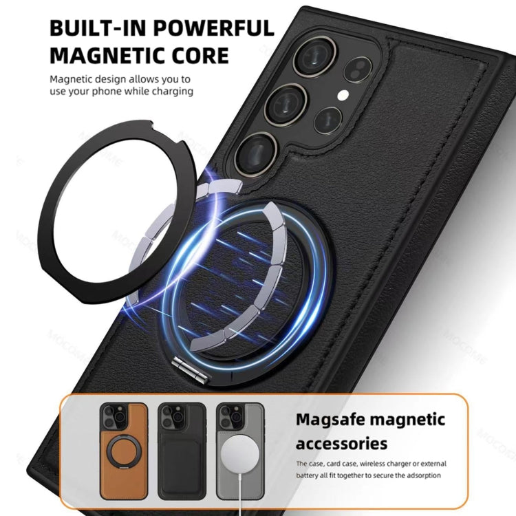 For Samsung Galaxy S24 5G Yashi 360 Degree Rotating MagSafe Bracket Phone Case(Gray)