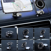 G168 Rotatable Cellphone Stand Car Dashboard Windshield Magnetic Phone Holder(Grey)