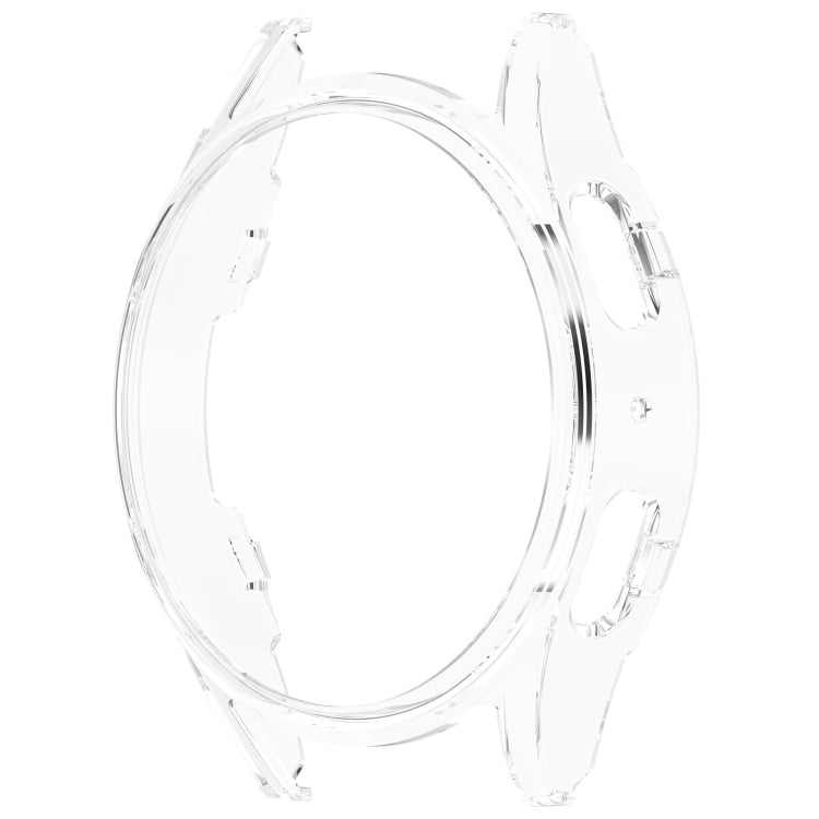 For Sansung Galaxy Watch 7 40mm Half Pack Hollow PC Watch Protective Case(Transparent White)
