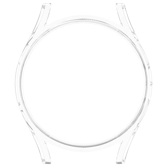 For Sansung Galaxy Watch 7 40mm Half Pack Hollow PC Watch Protective Case(Transparent White)