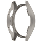 For Sansung Galaxy Watch 7 40mm Half Pack Hollow PC Watch Protective Case(Titanium Steel Color)