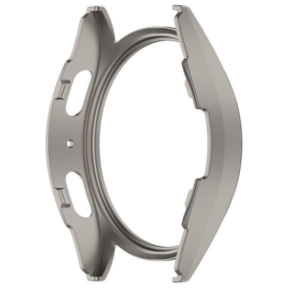 For Sansung Galaxy Watch 7 40mm Half Pack Hollow PC Watch Protective Case(Titanium Steel Color)
