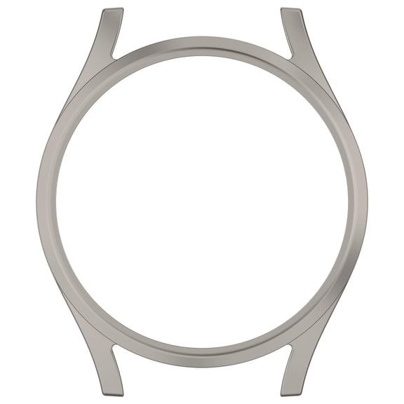 For Sansung Galaxy Watch 7 40mm Half Pack Hollow PC Watch Protective Case(Titanium Steel Color)