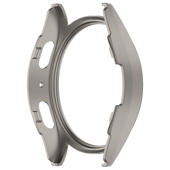 For Sansung Galaxy Watch 7 44mm Half Pack Hollow PC Watch Protective Case(Titanium Steel Color)