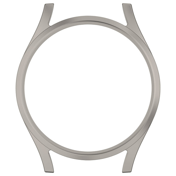 For Sansung Galaxy Watch 7 44mm Half Pack Hollow PC Watch Protective Case(Titanium Steel Color)