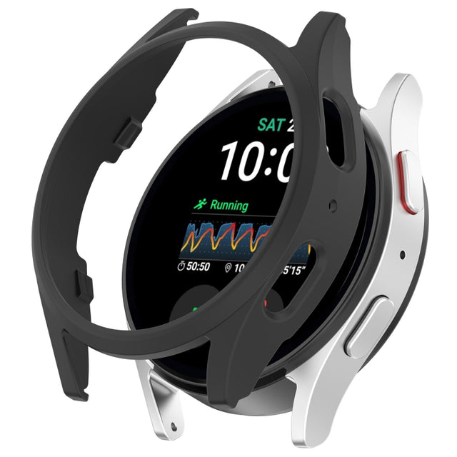 For Sansung Galaxy Watch 7 44mm Half Pack Hollow PC Watch Protective Case(Black)