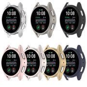 For Sansung Galaxy Watch 7 44mm Half Pack Hollow PC Watch Protective Case(Transparent White)