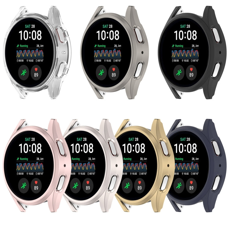 For Sansung Galaxy Watch 7 44mm Half Pack Hollow PC Watch Protective Case(Transparent White)