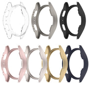For Sansung Galaxy Watch 7 40mm Half Pack Hollow PC Watch Protective Case(Titanium Steel Color)