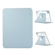For iPad Pro 13 2024 ENKAY 360 Rotation PMMA Leather Smart Tablet Case with Pen Slot(Blue)