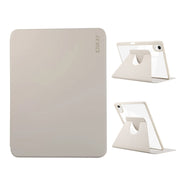 For iPad Air 13 2024 ENKAY 360 Rotation PMMA Leather Smart Tablet Case with Pen Slot(Grey)