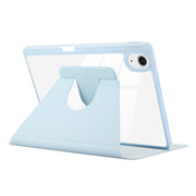 For iPad Air 13 2024 ENKAY 360 Rotation PMMA Leather Smart Tablet Case with Pen Slot(Grey)