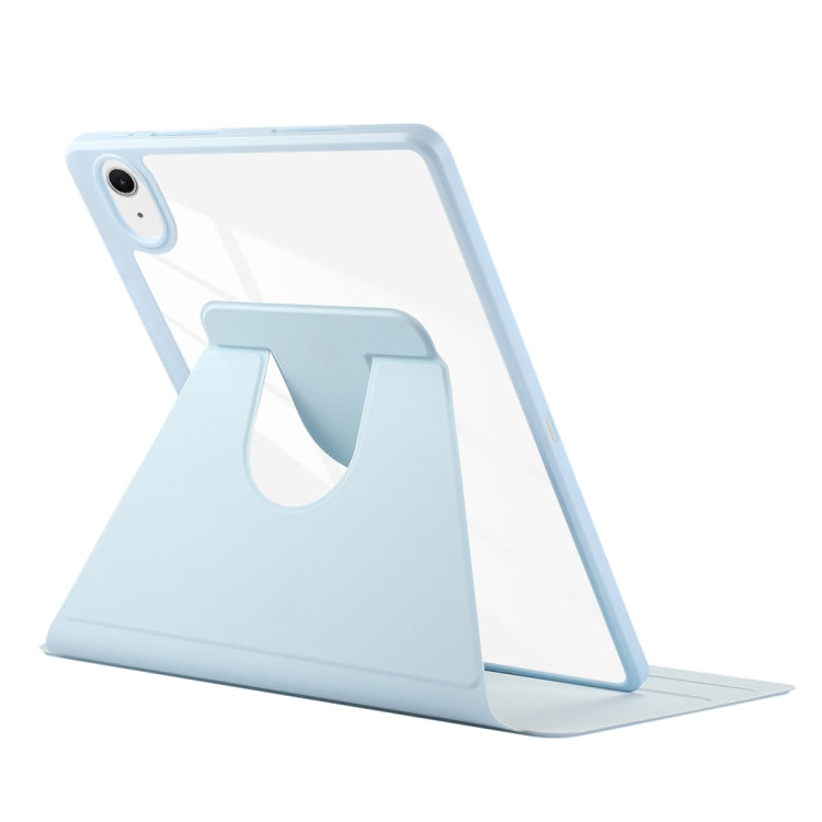 For iPad Air 13 2024 ENKAY 360 Rotation PMMA Leather Smart Tablet Case with Pen Slot(Grey)